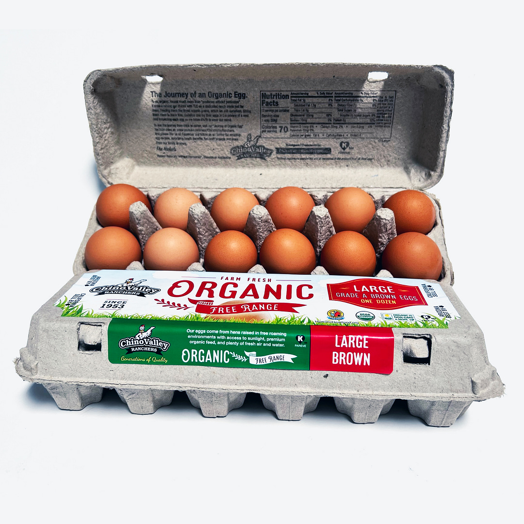 organic brown eggs